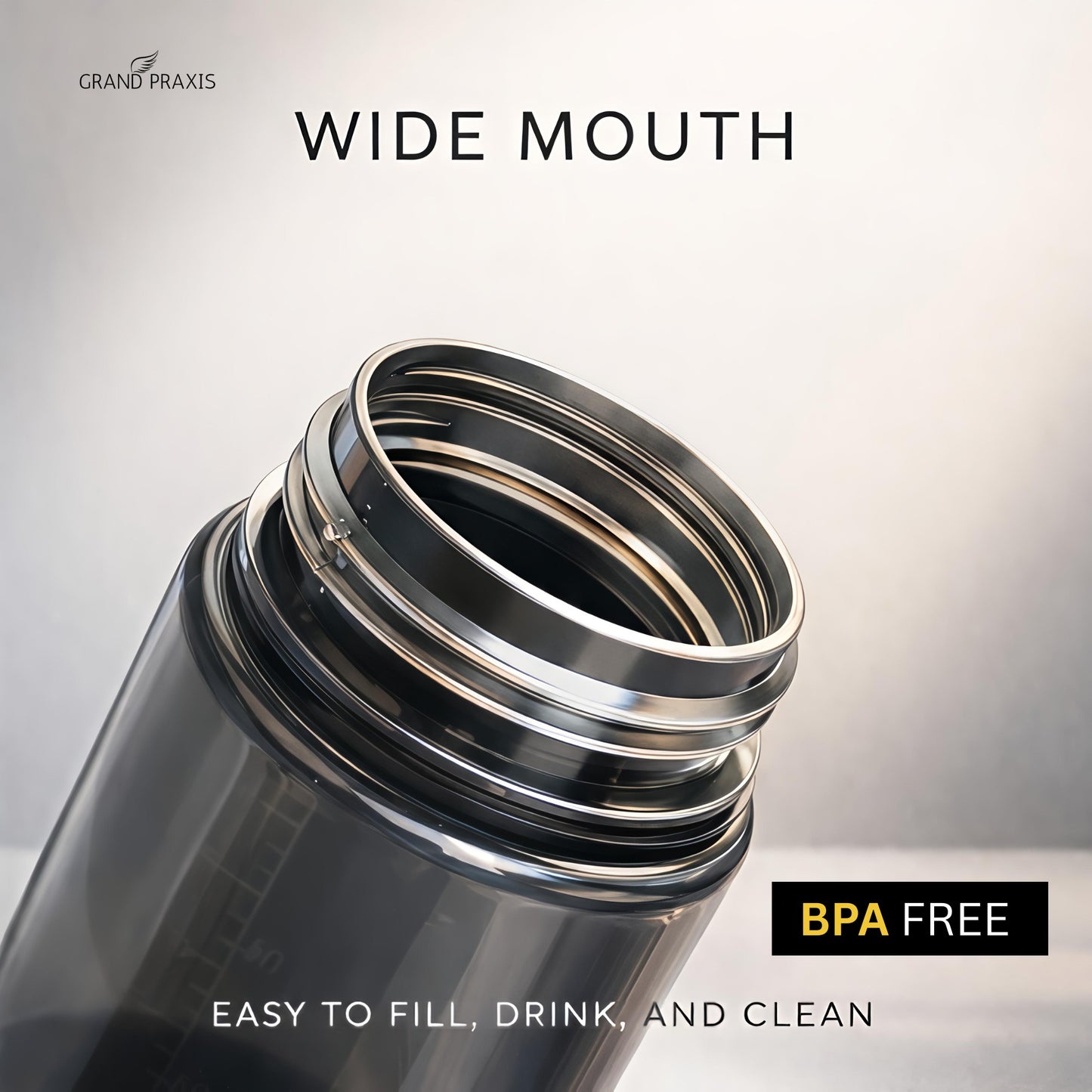 Pure Series Motivational Water Bottle — 900ml